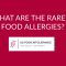What are the rarest food allergies?